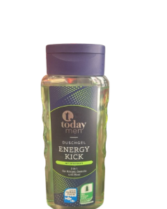 Today Men Energy Kick  - 2*1 Shampo & Gel Douche 300Ml