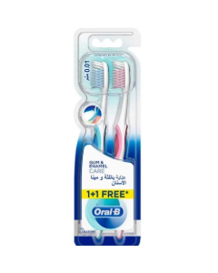 Oral-B brosse à dents gum & enamel care 1+1 free