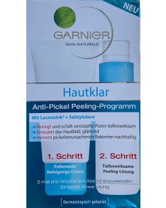 Garnier pack anti-acné (créme nettoyante + peeling)