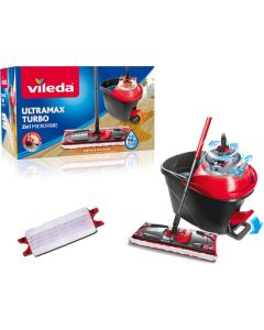 VILEDA Set Easywring clean balai + seau à essorage rotatif