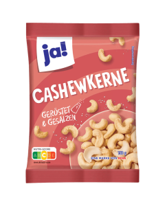 Ja! Noix De Cajou Grillées Et Salées 150G