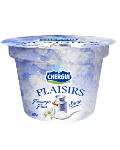 Chergui Plaisir Fromage Frais Nature Sucré 80g