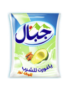 Jibal Yaourt à Boire en Sachet Avocat & Amande 235g