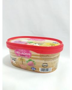 Helados ice cream vanille et fraise 1L