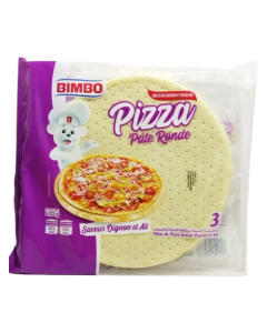 Pizza Pate Ronde Ognion Et Ail