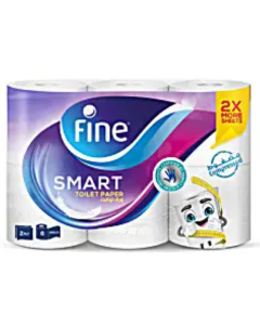 Fine Papier Toilette Jumbo 6 Rouleaux