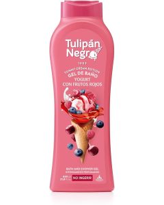 Tulipan Negro Gel Douche Yaourt aux Fruits Rouges 650ml