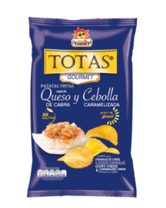 Totas Chips au Fromage de Chèvre et Oignon 100g