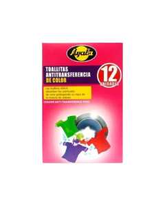 Ayala lingettes anti-transfert & anti-décoloration pour Lave-Linge 12 unités