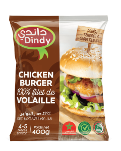 chiken burger de poulet  400g dindy