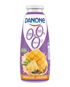 Danone yaourt a boire mangue ananas 0% 250g