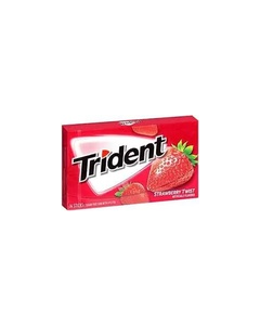 Trident strawberry flavour sugar free pack X 4