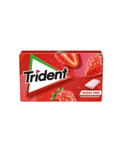 Trident strawberry flavour sugar free / P