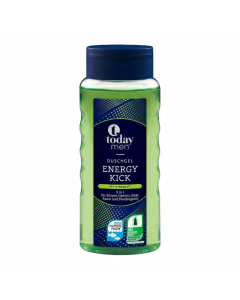 Today Men Energy Kick  - 2*1 Shampo & Gel Douche 300Ml