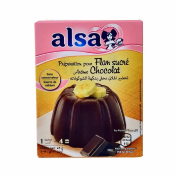 Alsa flan sucré arome chocolat 65g