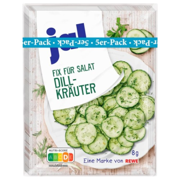 Ja! Assaisonnement pour salade Aneth & herbes 5 × 8 g