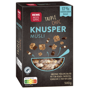Knusper Müsli Triple Choc 500G