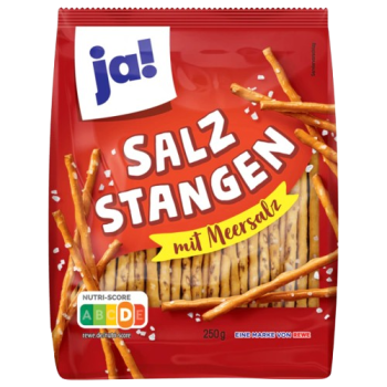 Ja! Bâtonnets de Bretzel au Sel Marin 250 g