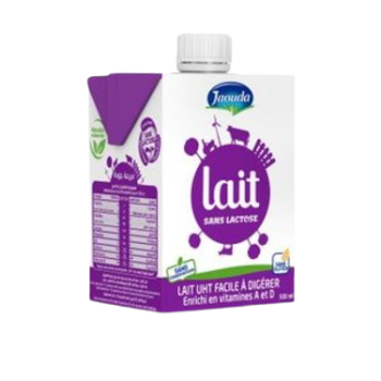Lait Uht Sans Lactose 500Ml - Jaouda
