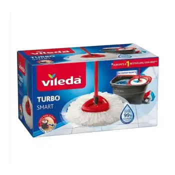 VILEDA Set Easywring clean balai + seau à essorage rotatif