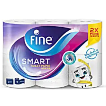Fine Papier Toilette Jumbo 6 Rouleaux