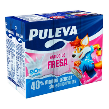 Puleva Milkshake Fraise Pack 6x200 ml