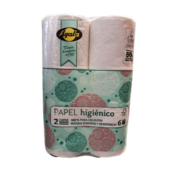 Papier Hygiénique X6 2 Plis