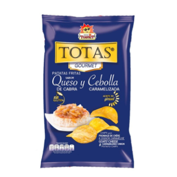 Totas Chips au Fromage de Chèvre et Oignon 100g
