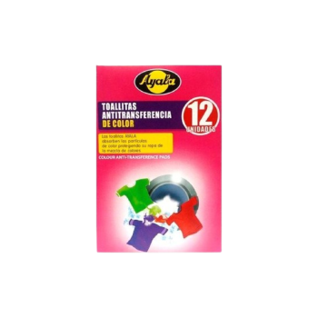 Ayala lingettes anti-transfert & anti-décoloration pour Lave-Linge 12 unités