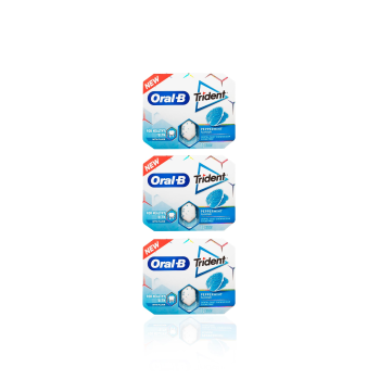 Trident oral B sugar free pack *3