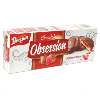 Bergen Cookies Chocolat Et Fraise 128G