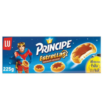 Principe estrellas au chocolat noir pack 225g /6