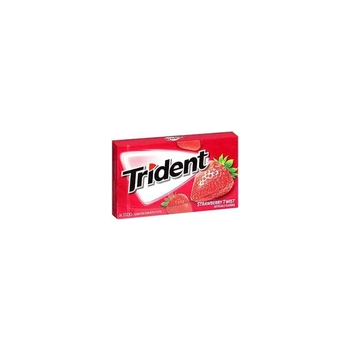 Trident strawberry flavour sugar free pack X 4