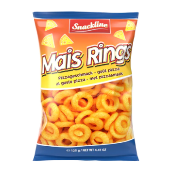 Snackline mais rings 125g