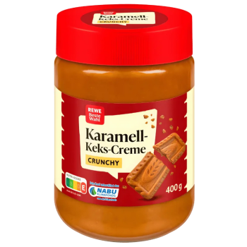 Rewe pate biscuit-caramel crunchy 400g